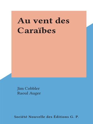 cover image of Au vent des Caraïbes